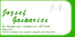 jozsef gasparics business card